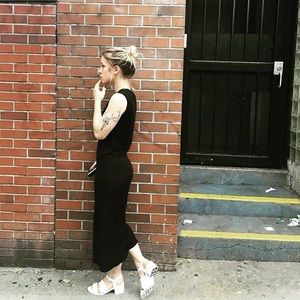 Rick Owens Lilies Black Sheath Dress