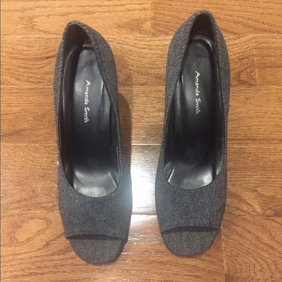 Tweed Peep Toe Pump - Picture 2 of 4