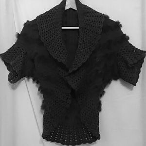 ☀Anthropologie Gray Crochet Sweater Shrug NWOT☀ ☀Anthropologie Gray Crochet Sweater Shrug NWOT☀