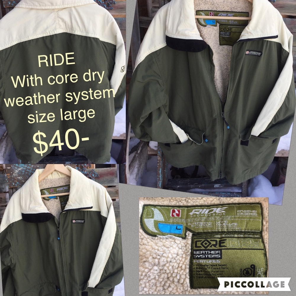 RIDE snowboarding coat size Large