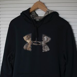 Under Armour Black and Camouflage Pullover Hoodie