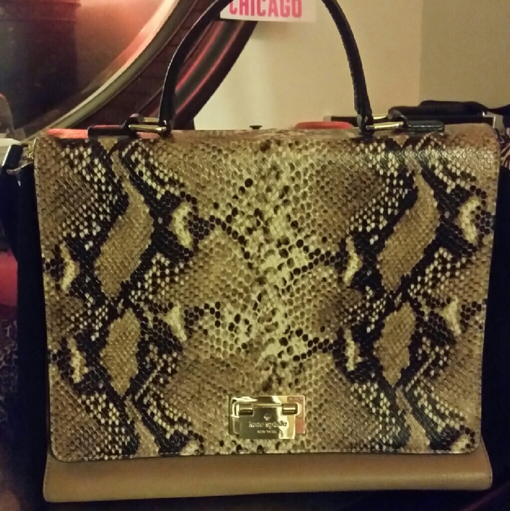 Kate spade python snake purse