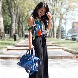 Zara abstract print top