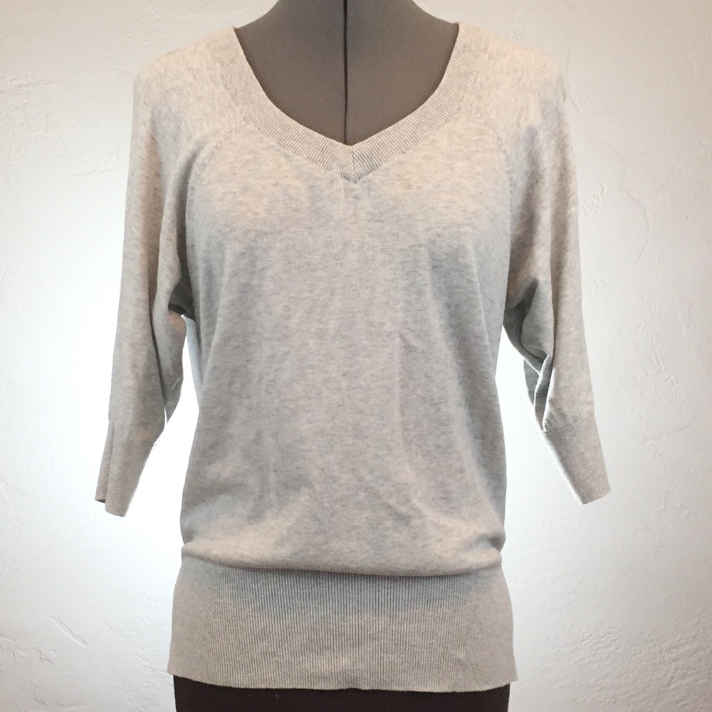 Light Grey V-neck Pullover