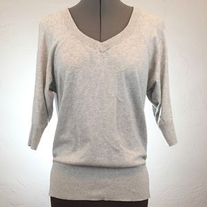 Light Grey V-neck Pullover