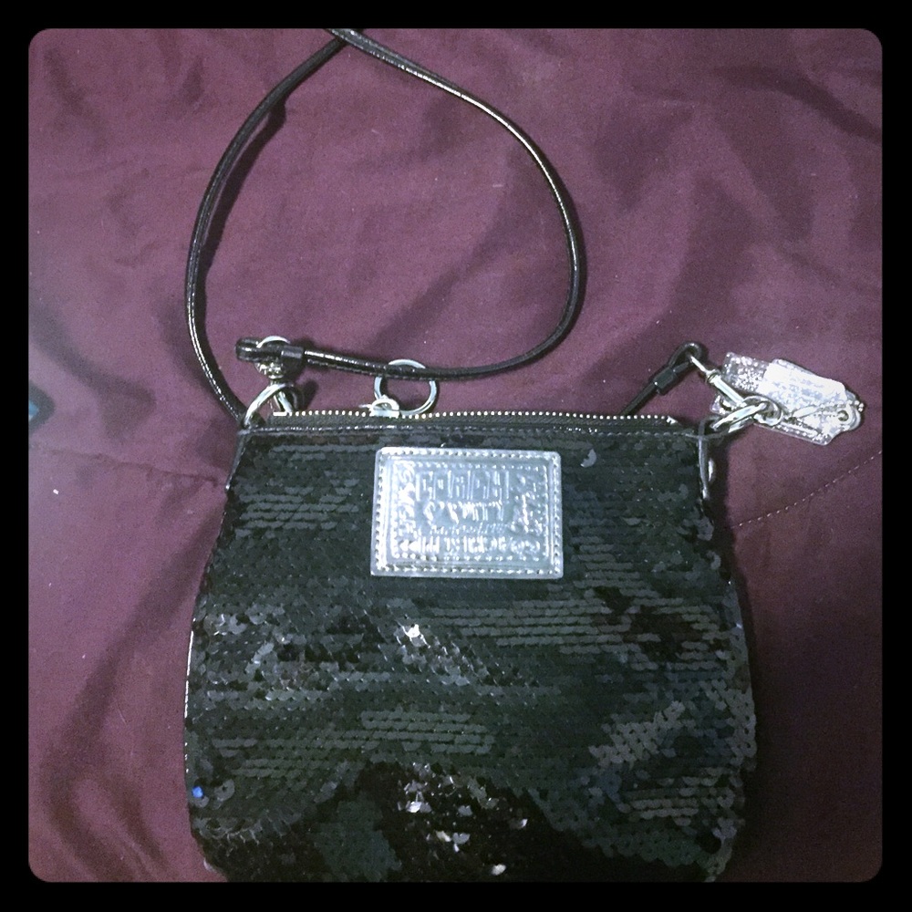Coach Poppy Sequin Crossbody
