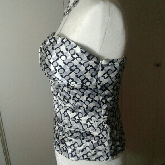 Arden B Silk Strapless Top NWT - Picture 4 of 4