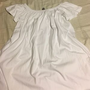 NWOT White Off the Shoulder Dress
