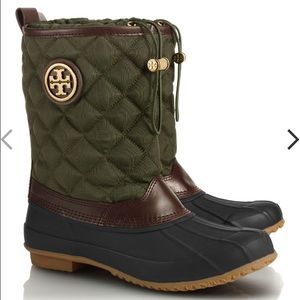 Tory Butch Denai Quilted Rain Bootie