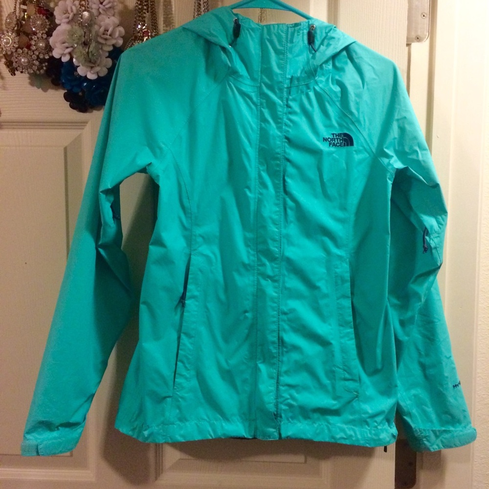 The North Face aqua rain jacket