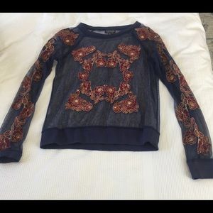 Topshop Long sleeve blouse