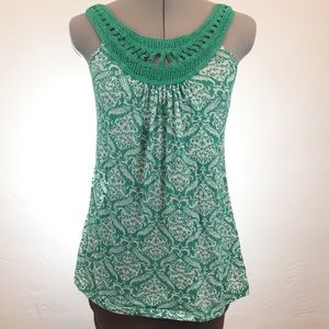 Crochet Neck Tank Top