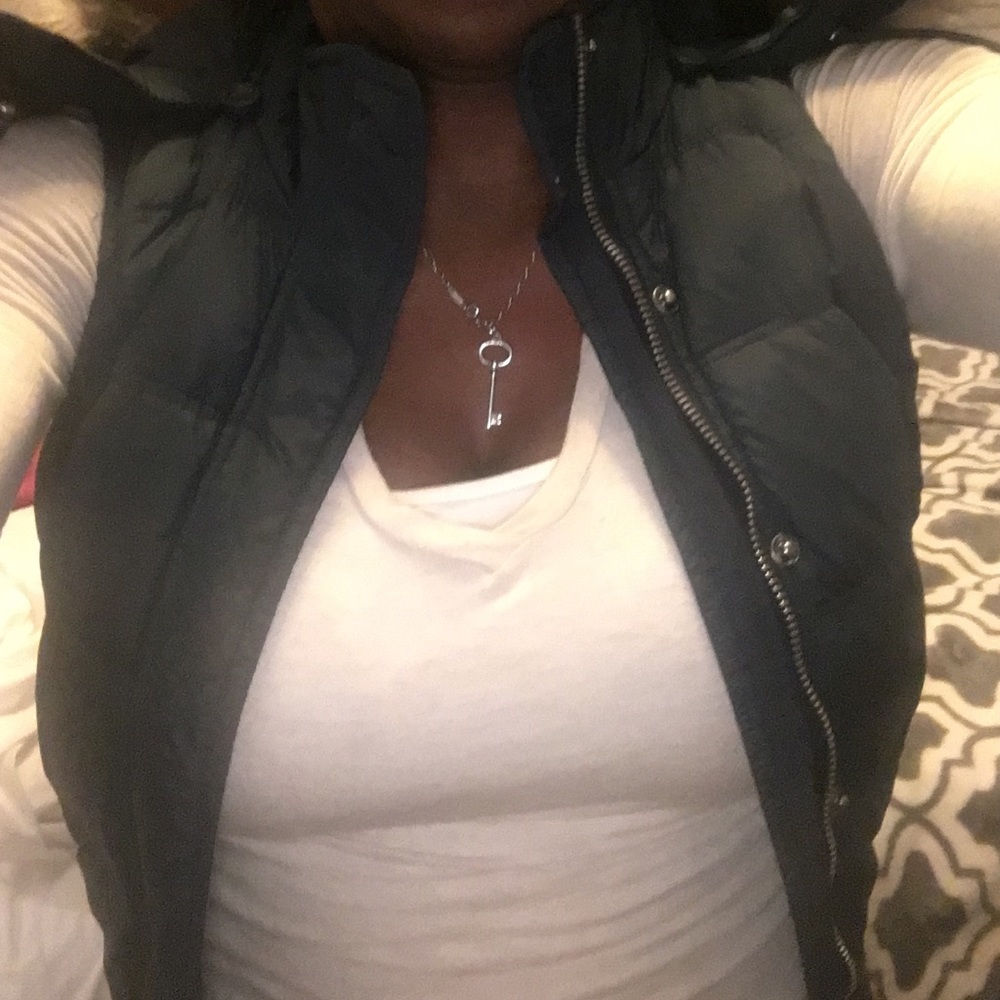 Abercrombie and Fitch puff vest.