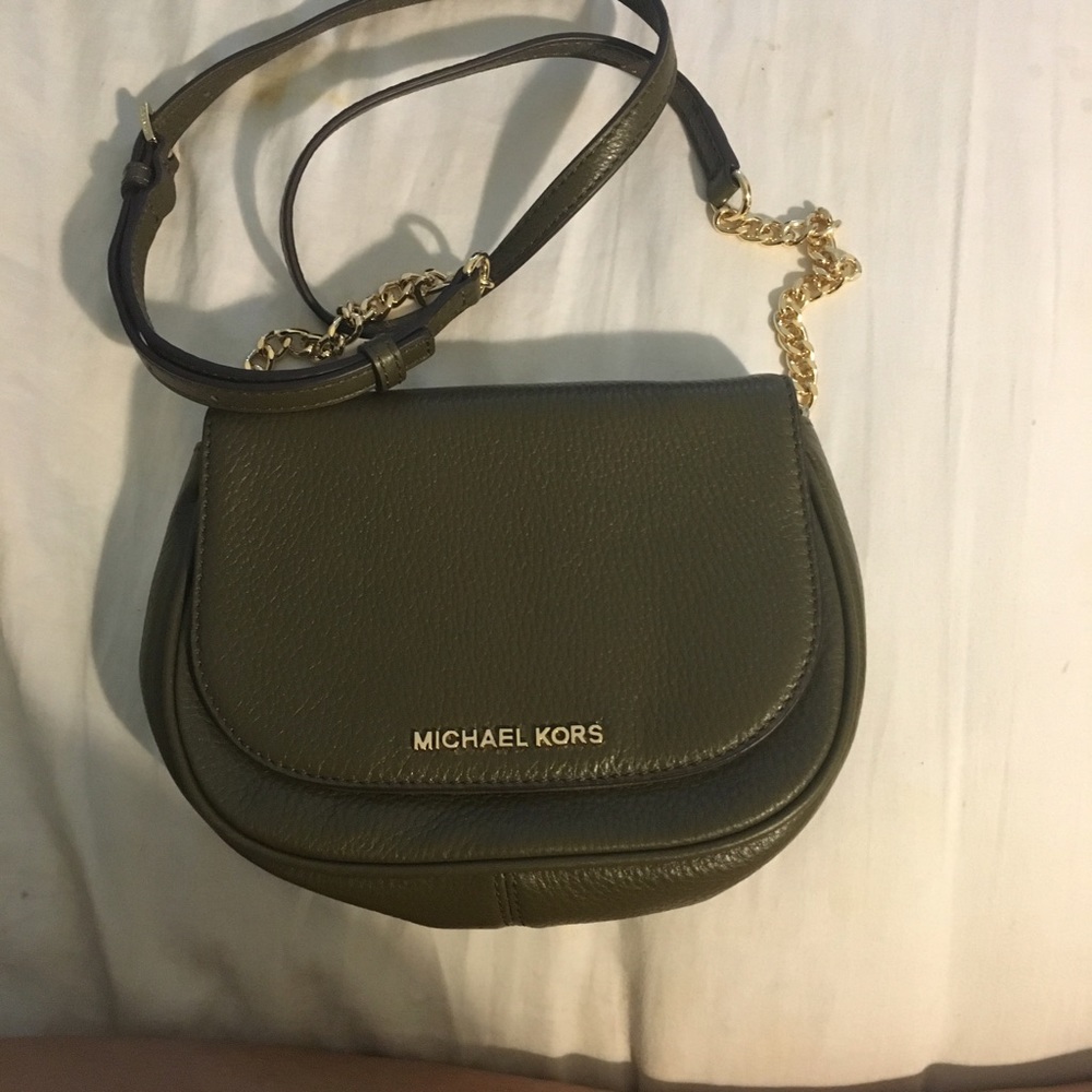 Michael Kors Olive green cross body bag