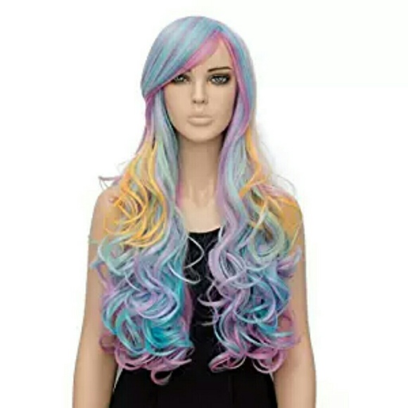 Rainbow Colorful Beauty Full Wig