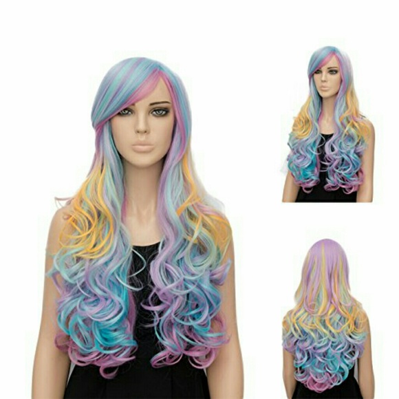 Rainbow Colorful Beauty Full Wig