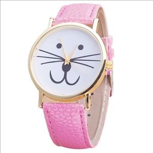 Cat face watch