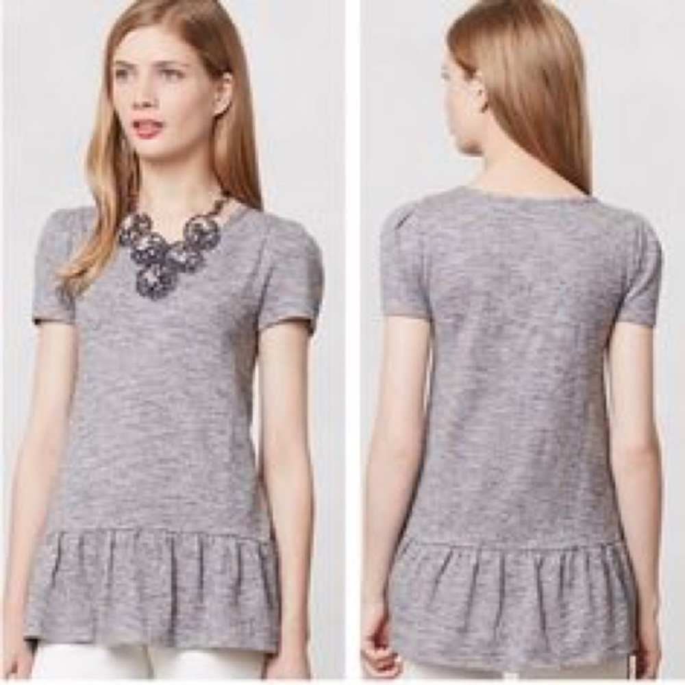 Leifnotes Nora Peplum Top - Black