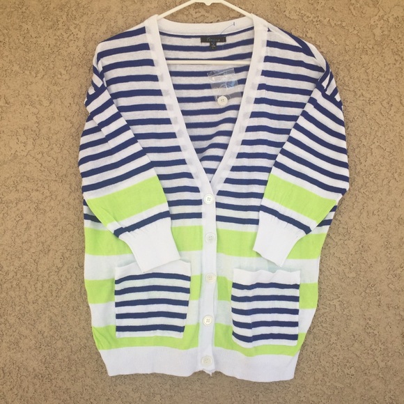 Sweaters - Multicolor stripes  Cardigan