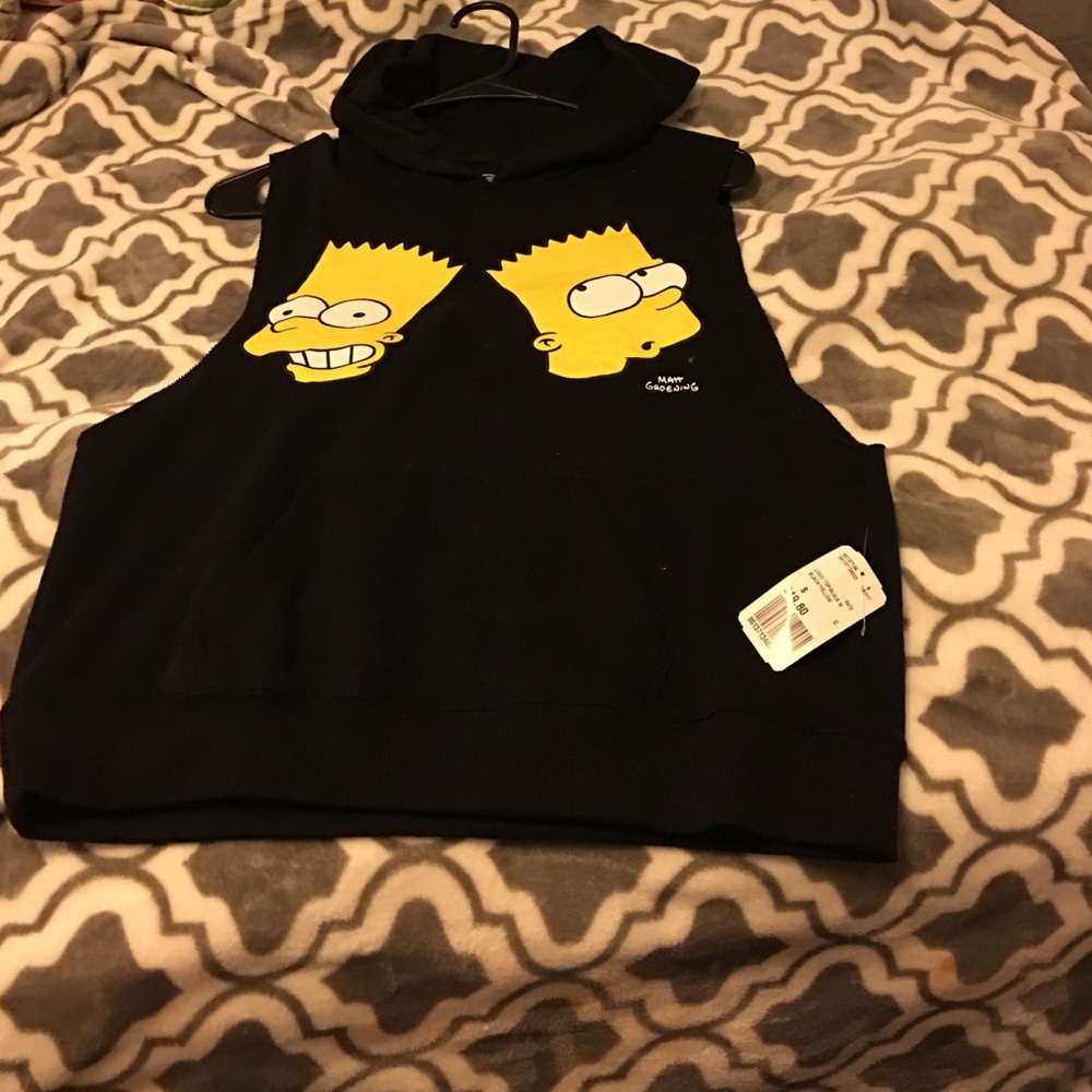 Bart Simpson cut off hoodie