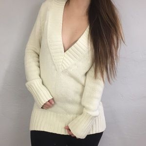 Deep V-Neck Sweater
