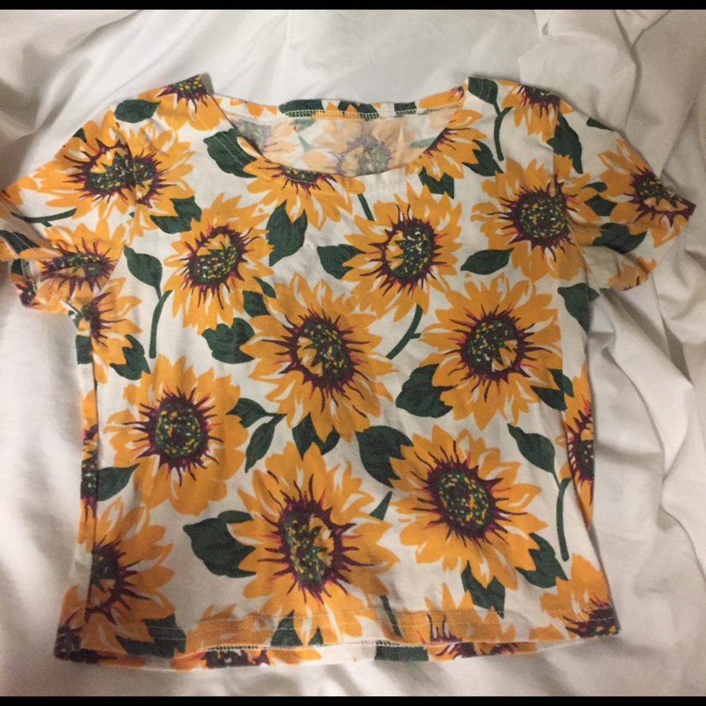 Sunflower crop top