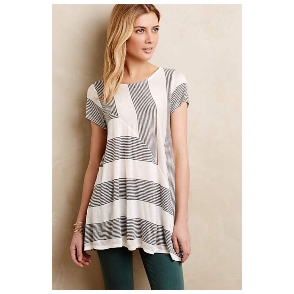Puella White Striped Tunic
