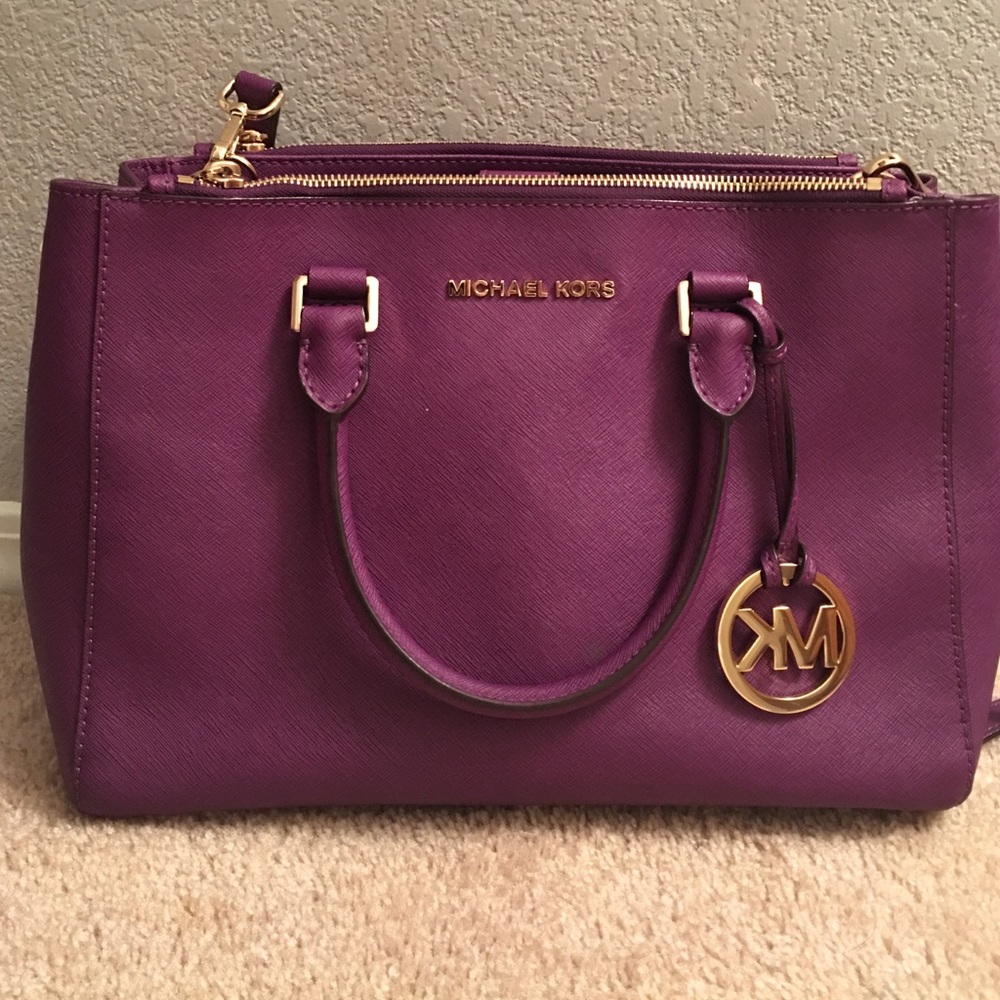 Purple Michael Kors purse TRADED❤