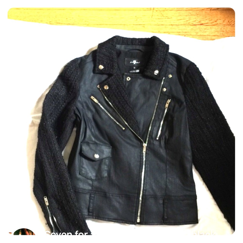 Seven for all mankind black matte, NEW, small