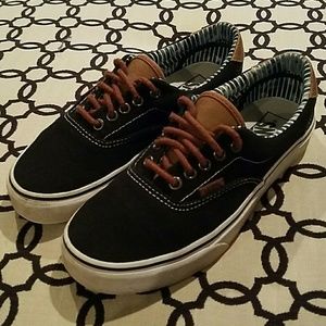 Black and brown VANS