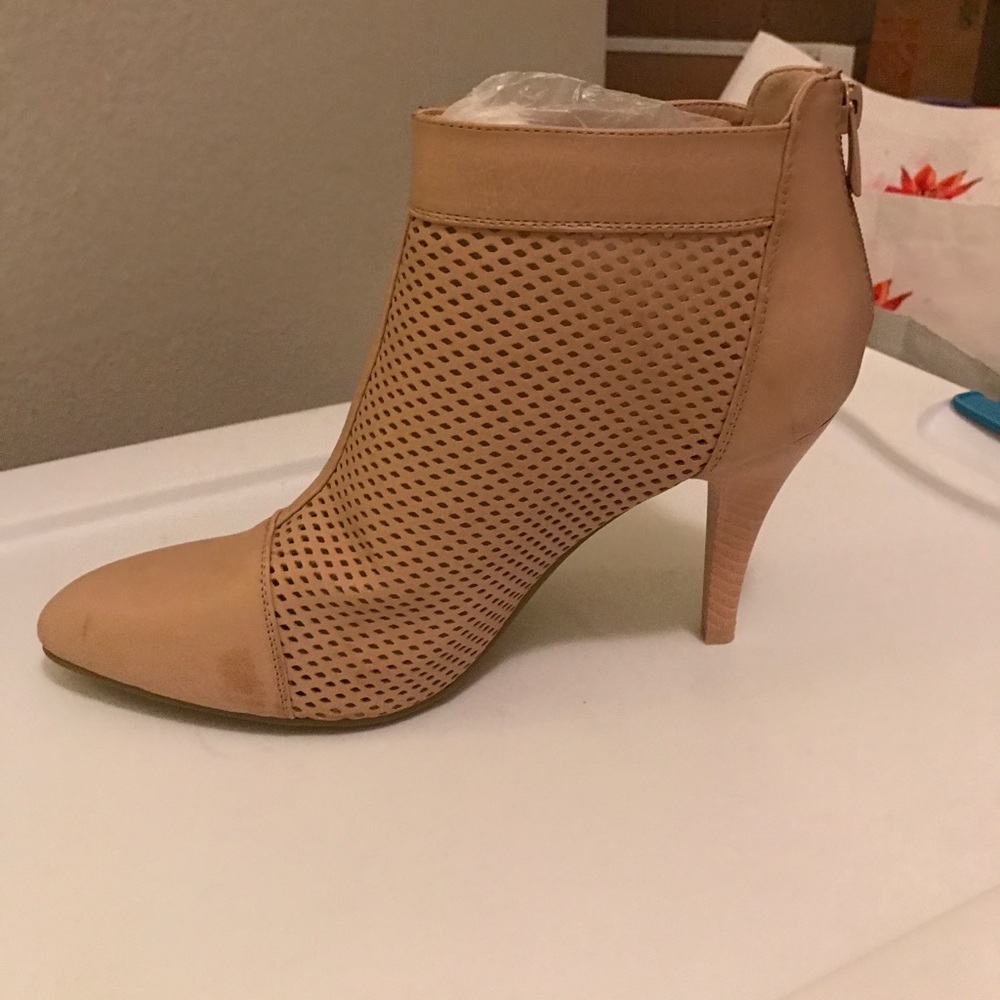 Beige booties
