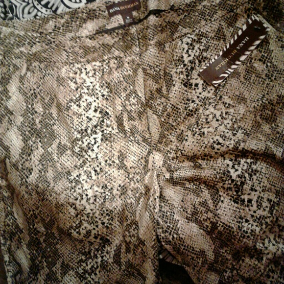 Nwt snake skin pants Dana buchman sz 16 - Picture 1 of 2