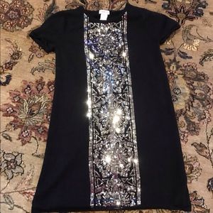 girls black sweater dress 10/12