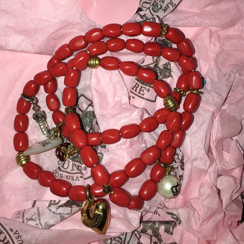 3 Orange Juicy Couture Bracelets
