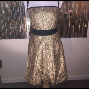 D&G gold foil cocktail dress