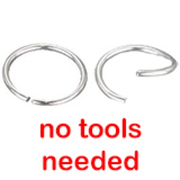 Rose Gold Triangle Septum Ring - Picture 3 of 5