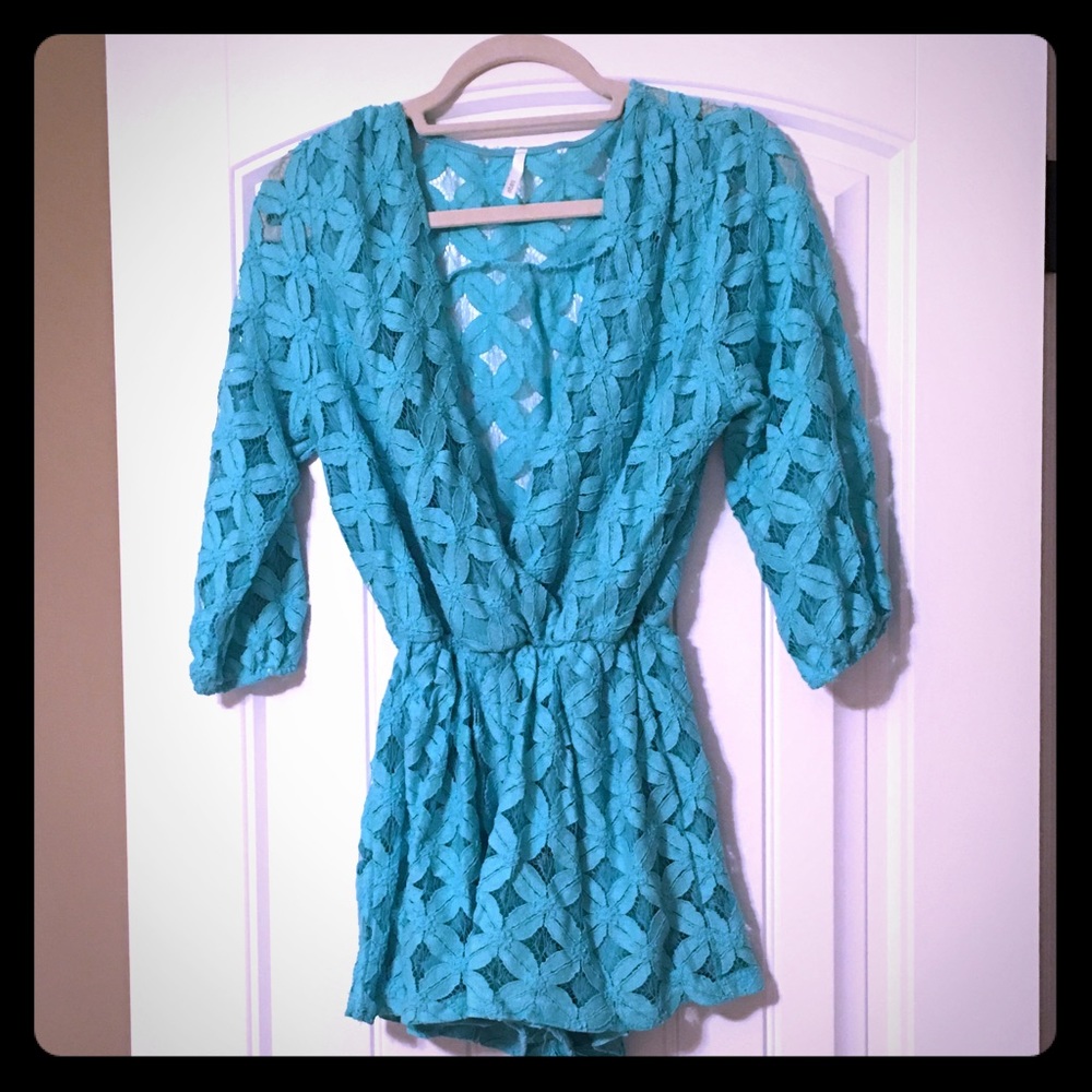 FINAL PRICE - Beautiful Turquoise Romper