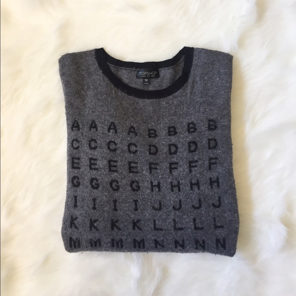 Topshop fuzzy cool sweater