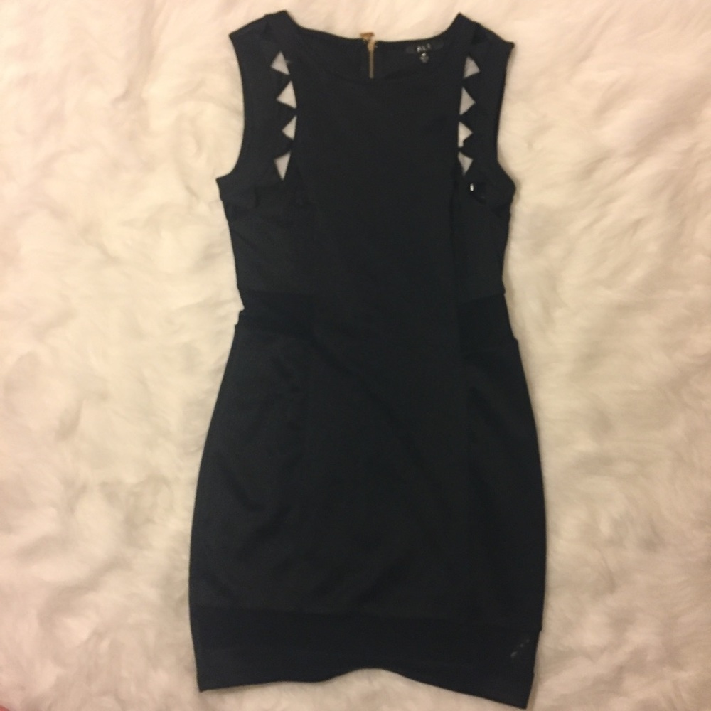 Little black cutout dress
