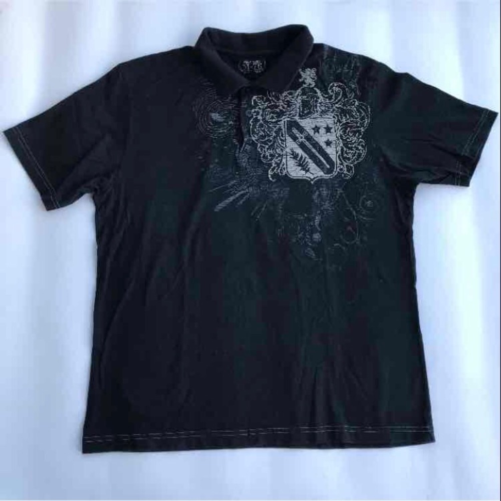 M-76 Men's Short Sleeve Polo Shirt Size Large