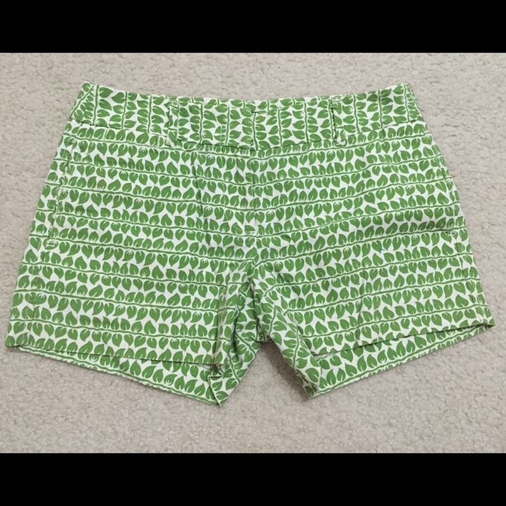 EUC J. Crew Retail Ivy Print Shorts Sz 2