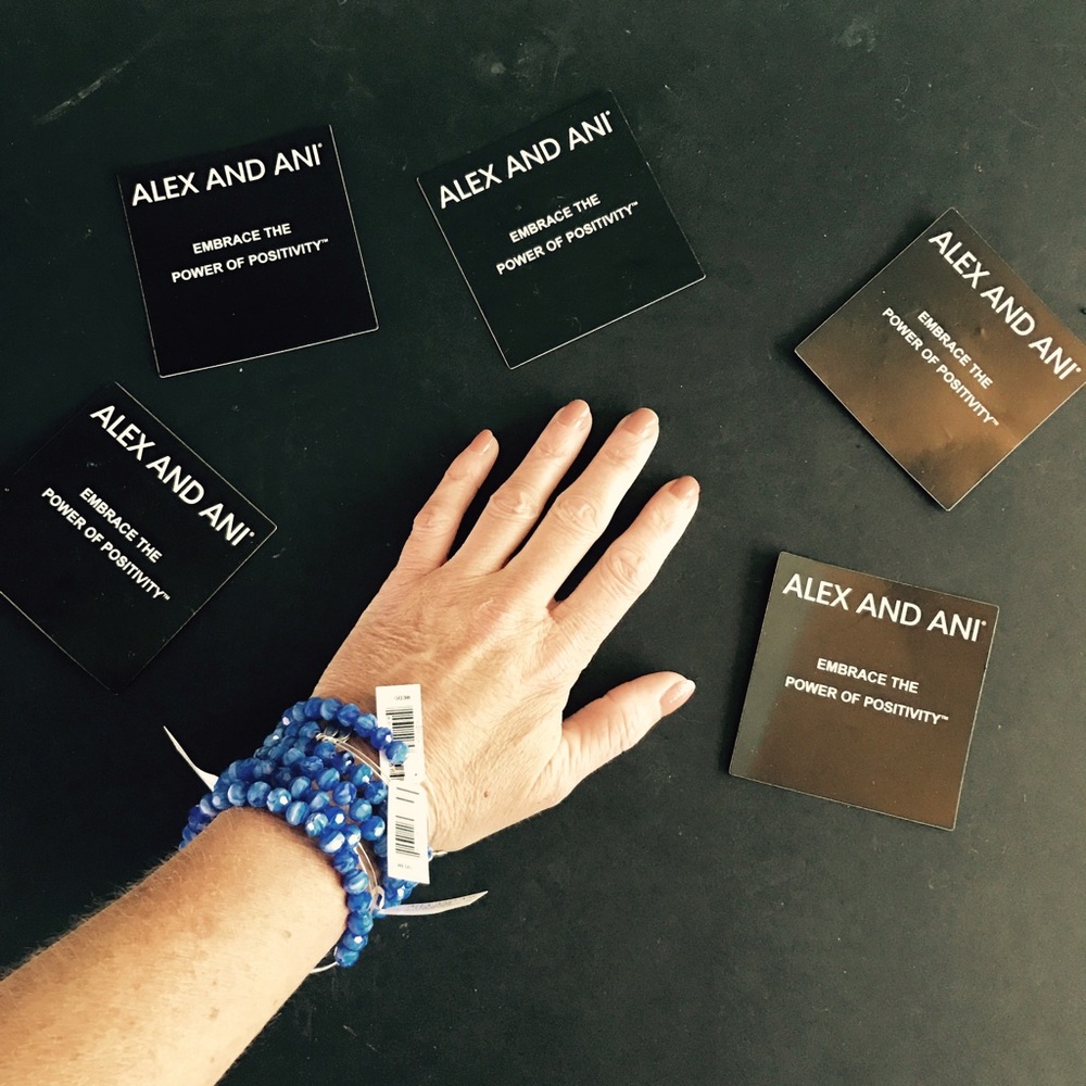 NWT Alex and Ani Blue Beads
