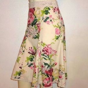 CAbi Peasant, Boho Floral Skirts for Women Size 4