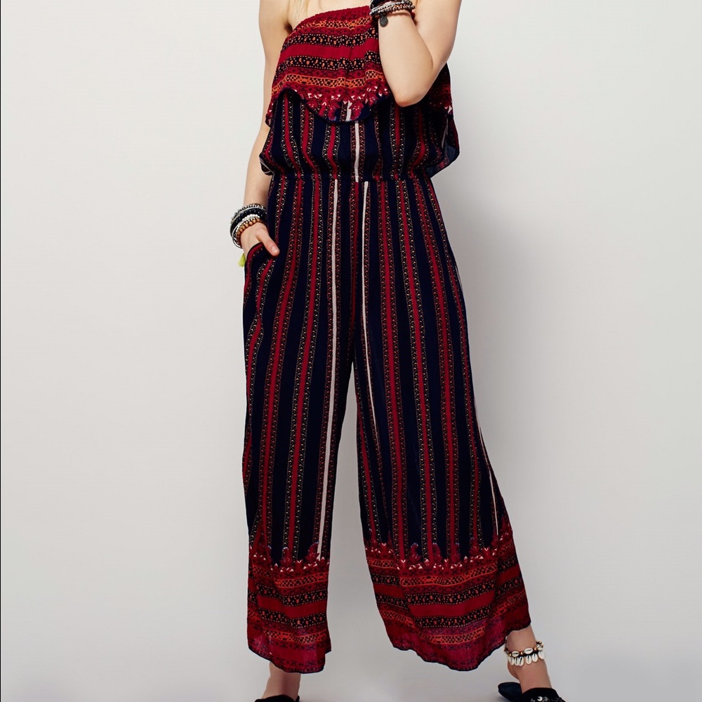 Free People Simone flounce one piece romper