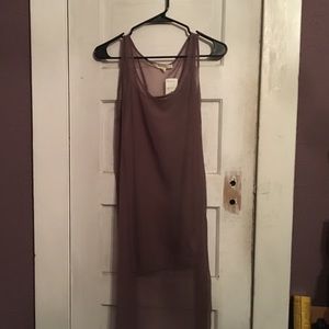 XXI See through maxi dress w/slip