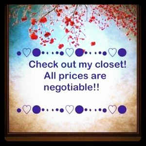 Open to reasonable offers :)