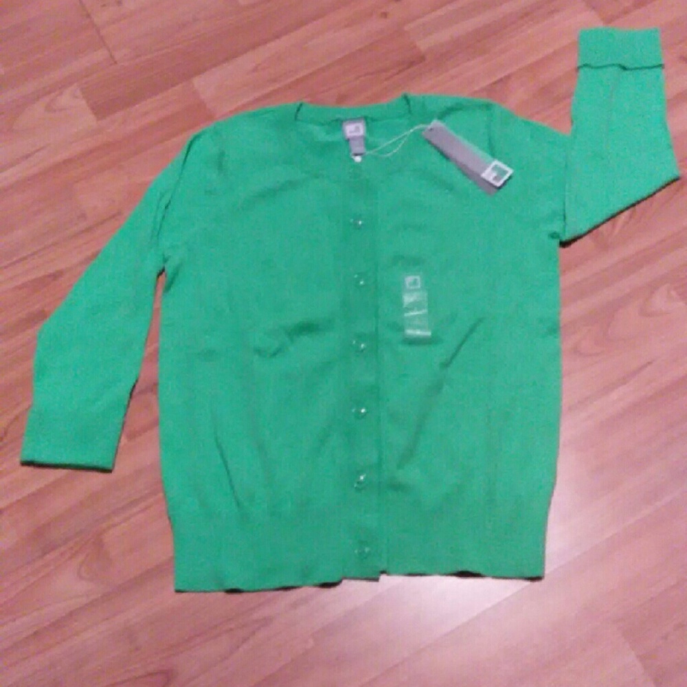 Irish Green 3/4 Sleeve Cardigan