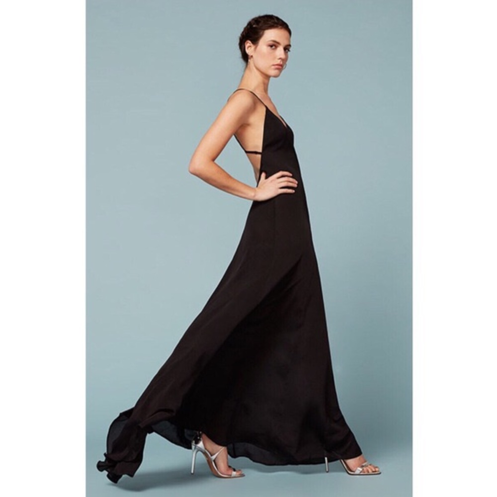 Reformation Arabeth backless maxi gown dress