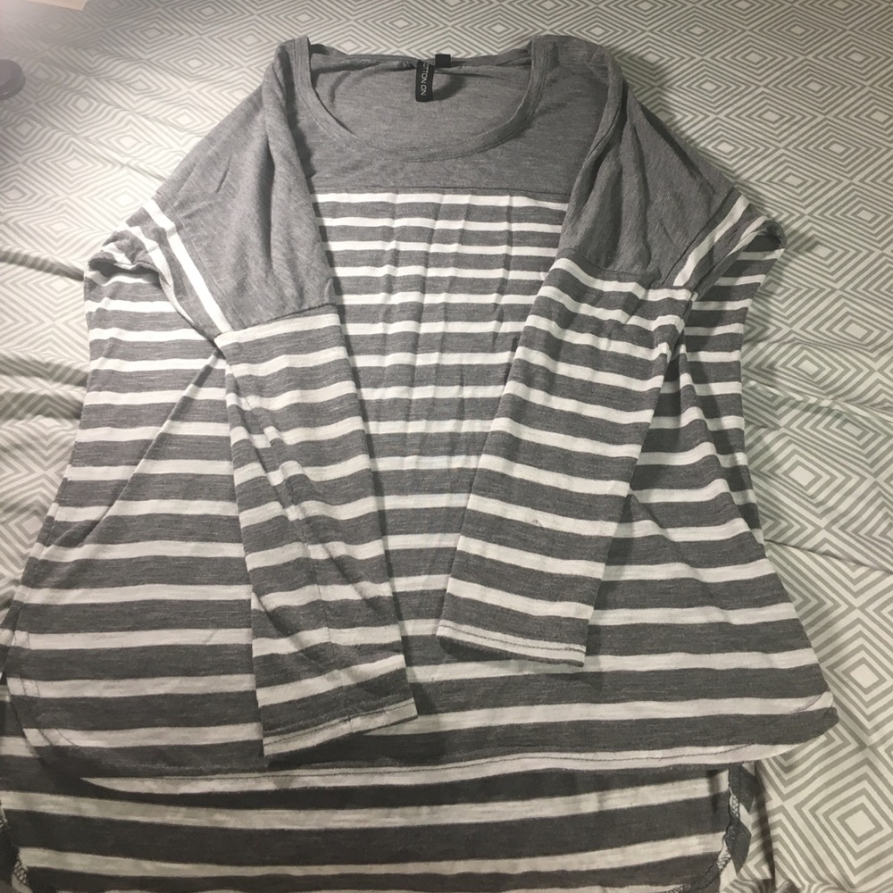Long sleeved striped shirt