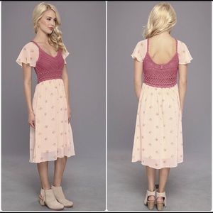 Free people wildflower dress NWT